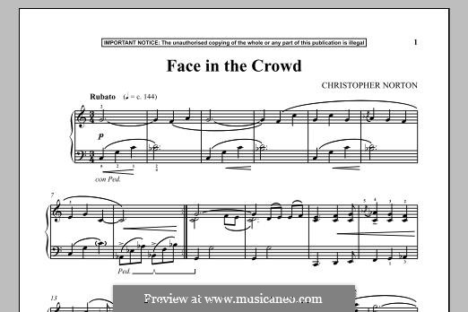 Face in the Crowd: Для фортепиано by Christopher Norton