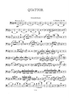 Фортепианный квартет фа минор, Op.119: Партия виолончели by Жорж Жан Пфайфер