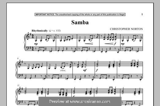 Samba: Для фортепиано by Christopher Norton