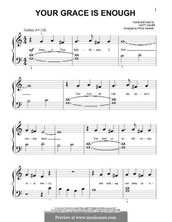 M. Maher Your Grace is Enough ноты на MusicaNeo