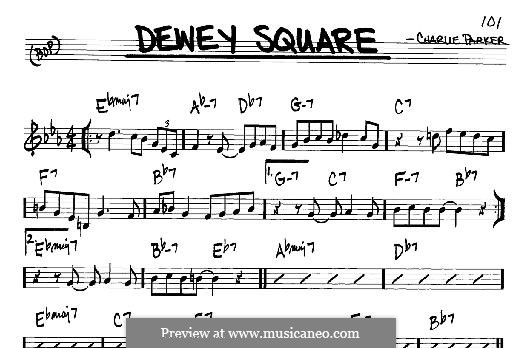 Dewey Square: For any instrument by Charlie Parker