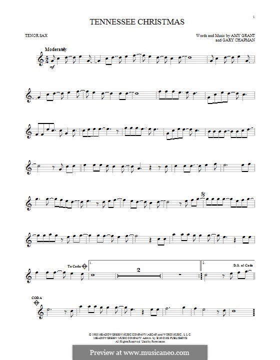 Tennessee Christmas: Для тенорового саксофона by Amy Grant, Gary Chapman