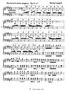 Marcias, Op.14: Marcia No.7 in Fa Diesis Maggiore by Marzia Gaggioli
