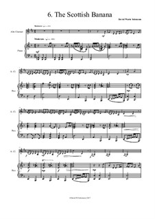 No.6 The Scottish banana: For alto clarinet and piano by Дэвид Соломонс