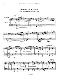 Радуйтесь, спасённые народы, BWV 30: Речитатив и ария. Переложение для фортепиано by Иоганн Себастьян Бах
