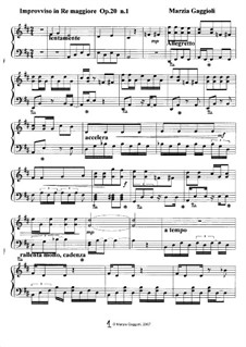 Improvvisos, Op.20: Improvviso No.1 in Re Maggiore by Marzia Gaggioli