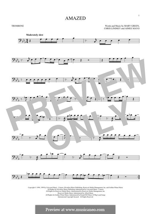 Amazed (Lonestar): For trombone by Aimee Mayo, Chris Lindsey, Marv Green