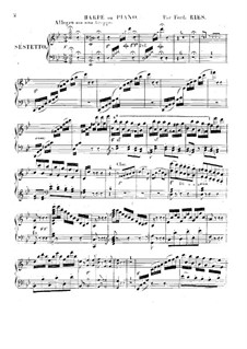 Квинтет для фортепиано, арфы и струнных инструментов, Op.142: Партия фортепиано или арфы by Фердинанд Рис