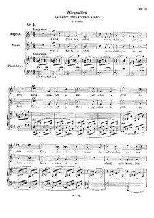 Четыре дуэта для голосов и фортепиано, Op.78: No.4 Колыбельная у постели больного ребенка by Роберт Шуман