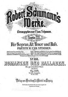 Романсы и баллады, Op.146: Романсы и баллады by Роберт Шуман