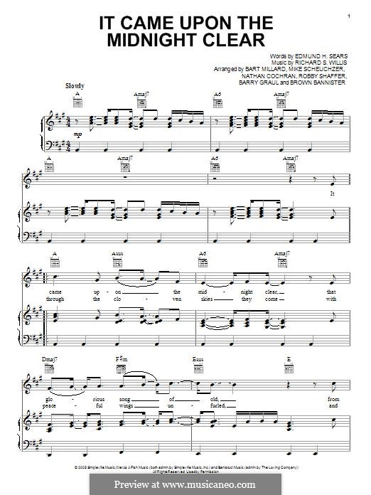 Vocal version: Для голоса и фортепиано (или гитары) by Richard Storrs Willis