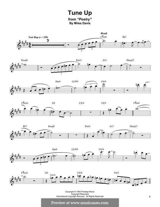 Tune Up: Для тенорового саксофона by Miles Davis