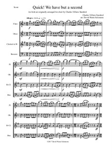 Quick we have but a second: For woodwind quartet by Чарлз Виллиерс Стэнфорд, folklore