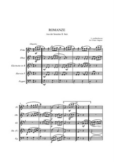 Сонатина соль мажор: Romanze, for wind ensemble by Людвиг ван Бетховен