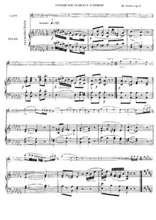 Фантазия на тему арии Ф. Шуберта, Op.21: Партитура by Теобальд Бём