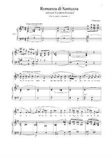 Сельская честь: Romanza di Santuzza by Пьетро Масканьи