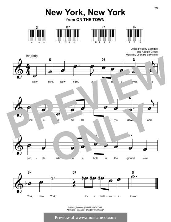 Л. Бернстайн New York, New York (Frank Sinatra) ноты на MusicaNeo