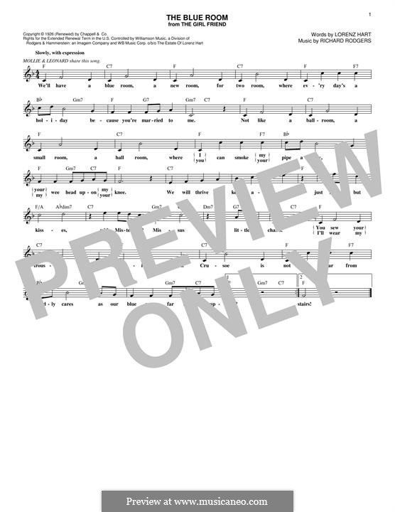 The Blue Room: Мелодия by Richard Rodgers