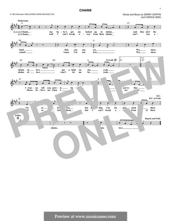 Chains: Мелодия by Carole King, Gerry Goffin
