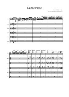 No.4 Русский танец (Трепак): For string sextet by Петр Чайковский