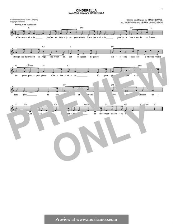 Cinderella: Мелодия by Al Hoffman, Jerry Livingston, Mack David