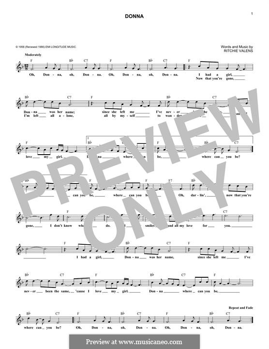 Donna: Мелодия by Ritchie Valens