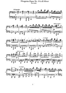 Танец No.19 си минор: Первая и вторая партии by Иоганнес Брамс