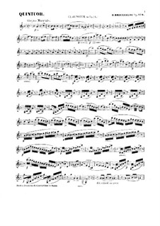 Духовой квинтет No.1, Op.124: Партия кларнета by Джулио Бриччальди