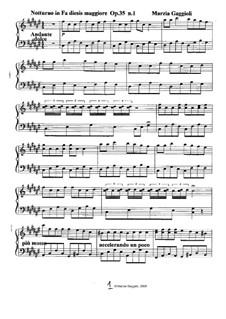 Notturnos, Op.35: Notturno No.1 in Fa Diesis Maggiore by Marzia Gaggioli