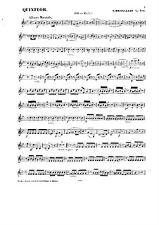 Духовой квинтет No.1, Op.124: Партия валторны by Джулио Бриччальди
