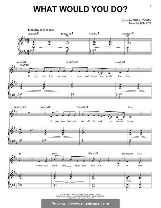 What Would You Do?: Для голоса и фортепиано by Tom Kitt