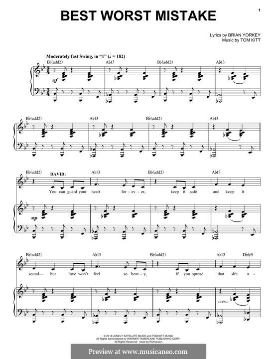 Best Worst Mistake: Для голоса и фортепиано by Tom Kitt