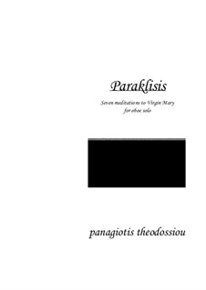 Paraklisis: For oboe, Op.2b by Panagiotis Theodossiou