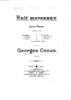 Восемь пьес, Op.34: No.1-4 by Георгий Конюс