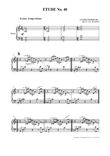 Этюд No.40, Op.67: Этюд No.40 by Александр Ходаковский