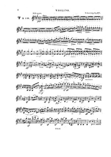 Фортепианное трио No.2 ля мажор, Op.166: Партия скрипки by Карл Черни