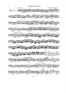 Фортепианное трио No.2 ля мажор, Op.166: Партия виолончели by Карл Черни