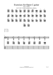 Ex.12 I, IV, V chords, progressions, cadences: Ex.12 I, IV, V chords, progressions, cadences by chenresi