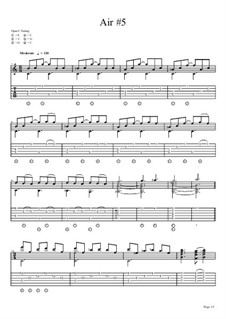 Air No.5 for Open C guitar: Air No.5 for Open C guitar by chenresi