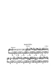Хабанера: Для фортепиано by Жорж Бизе