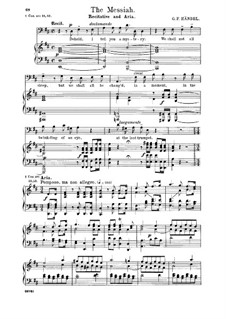 No.48 The trumpet shall sound: Recitative and Aria for bass by Георг Фридрих Гендель
