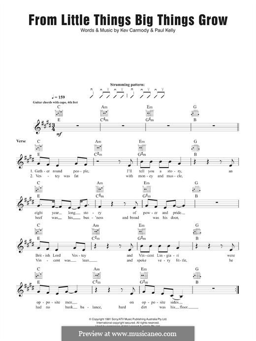 From Little Things Big Things Grow: Мелодия by Kev Carmody