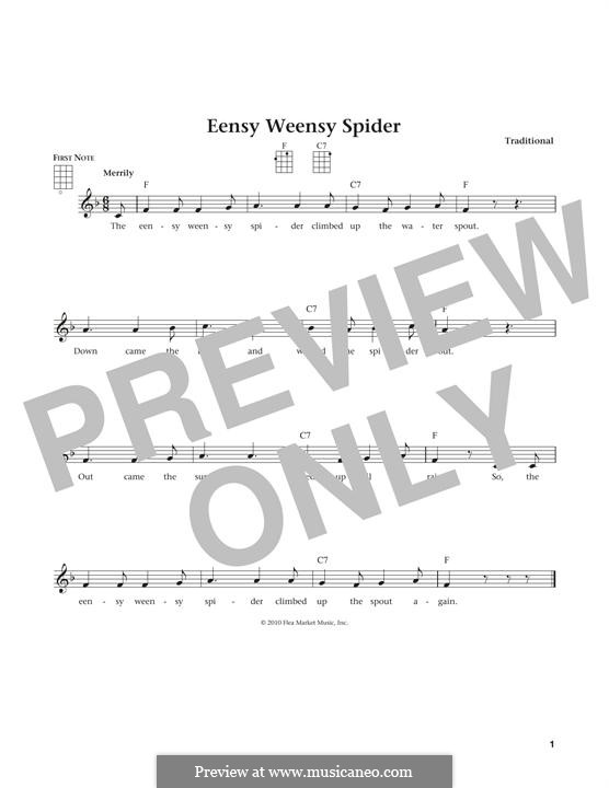 Eensy Weensy Spider: Для укулеле by folklore