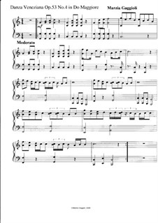 Danza Venezianas, Op.53: Danza Veneziana No.4 in Do Maggiore by Marzia Gaggioli