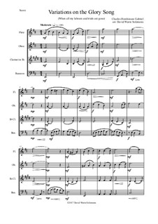 Variations on the Glory Song: For wind quartet by Charles Hutchinson Gabriel