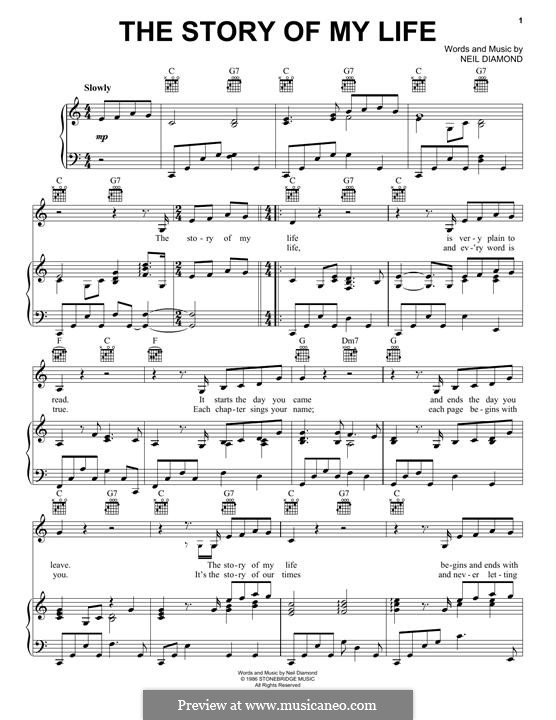 The Story of My Life: Для голоса и фортепиано (или гитары) by Neil Diamond