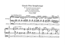 Шесть пьес для большого органа: Большая симфоническая пьеса фа-диез минор, Op.17 by Сезар Франк