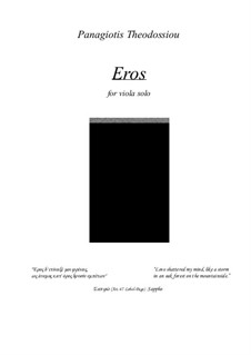 Eros: For viola solo, Op.28b by Panagiotis Theodossiou