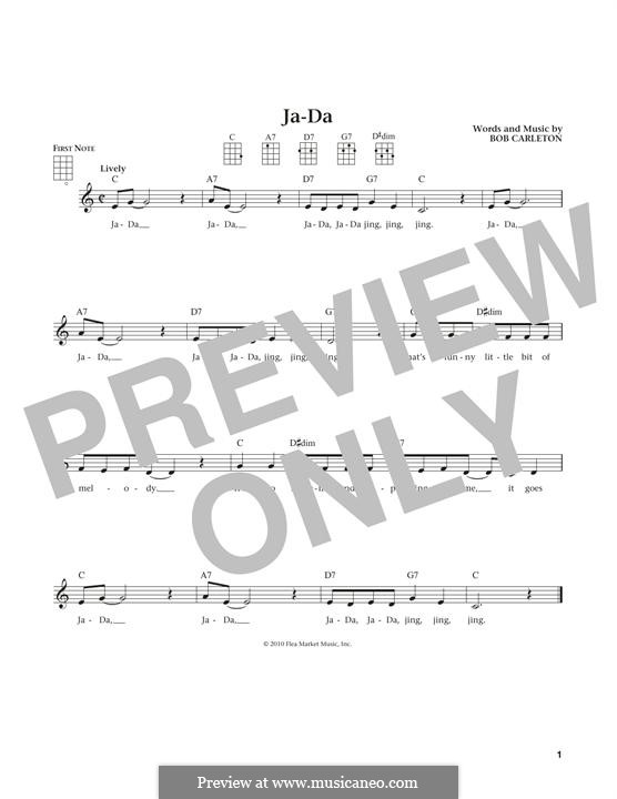 Ja-Da: Для укулеле by Bob Carleton