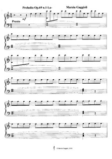 Preludios, Op.69: Preludio No.1 in La Minore by Marzia Gaggioli